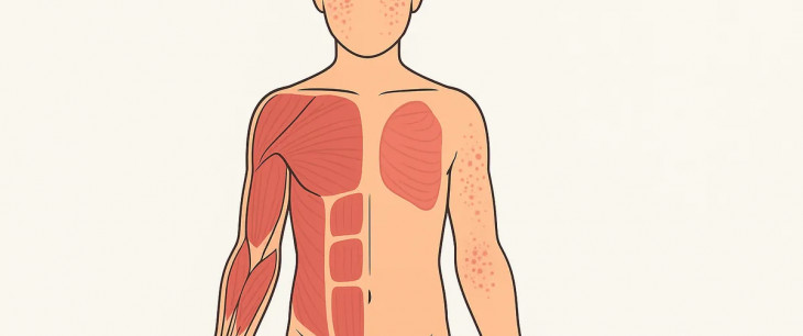 Dermatomyozitída: príznaky na koži a svaloch, diagnostika a liečba
